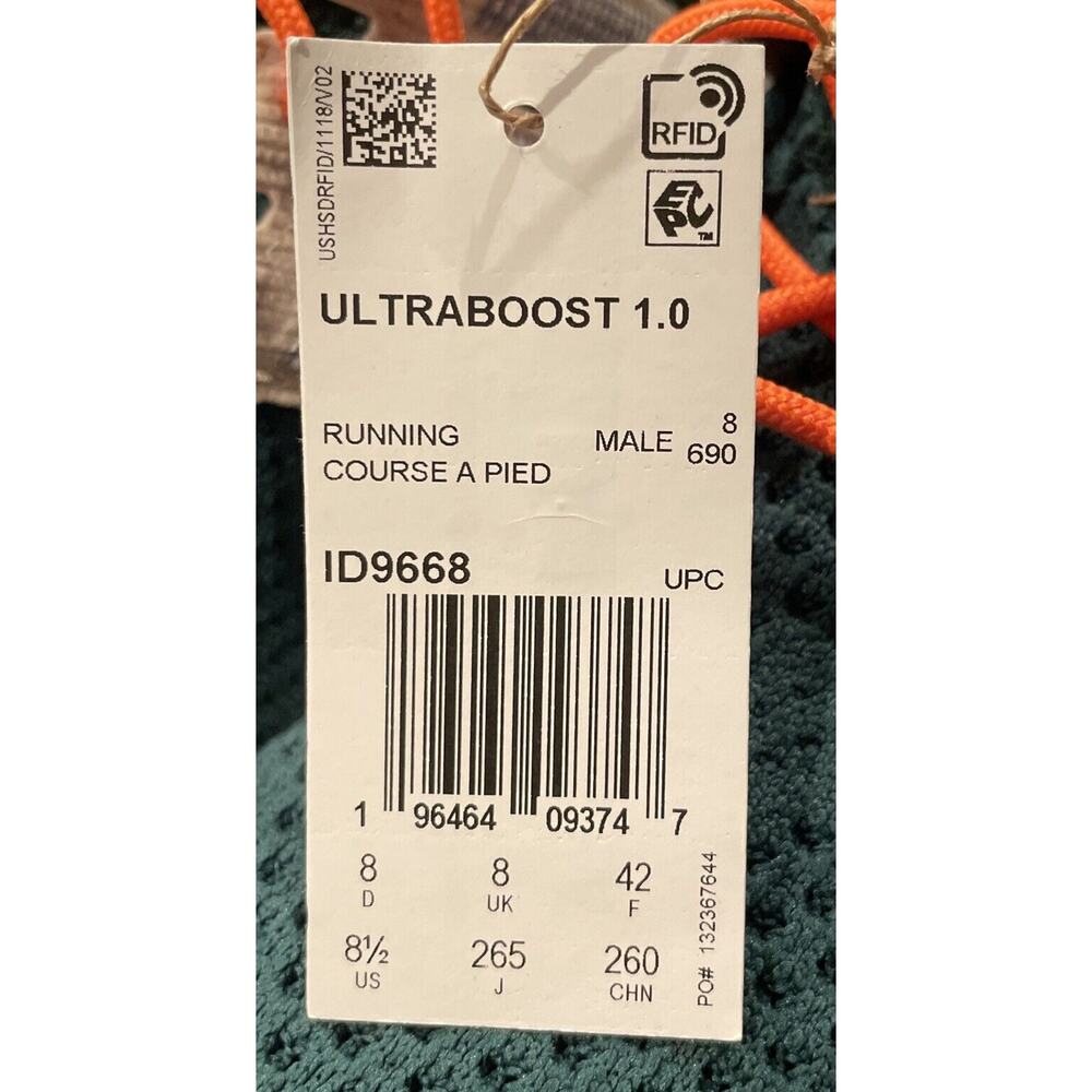 Adidas Ultraboost 1.0 Running Gym Shoes Mens Size 8.5 New Fast Ship - Picture 11 of 13